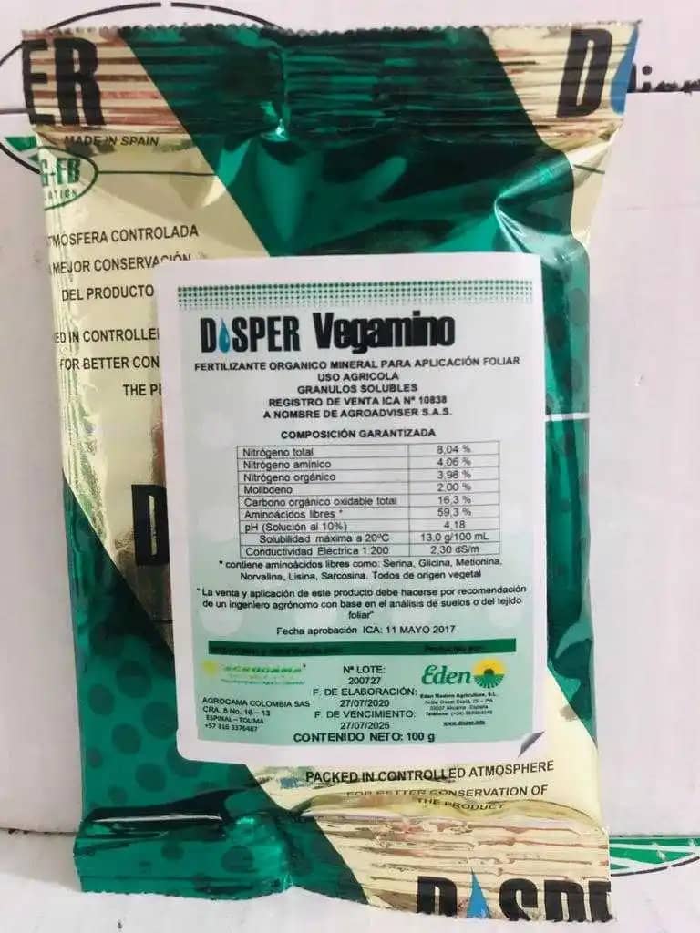 Fertilizante Disper Vegamino x 100 Gr