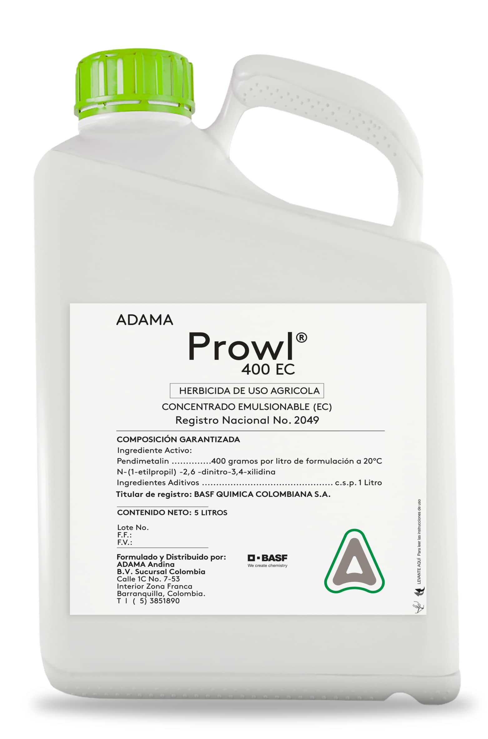 Herbicida Prowl® 400 EC x 5 Lt - Adama