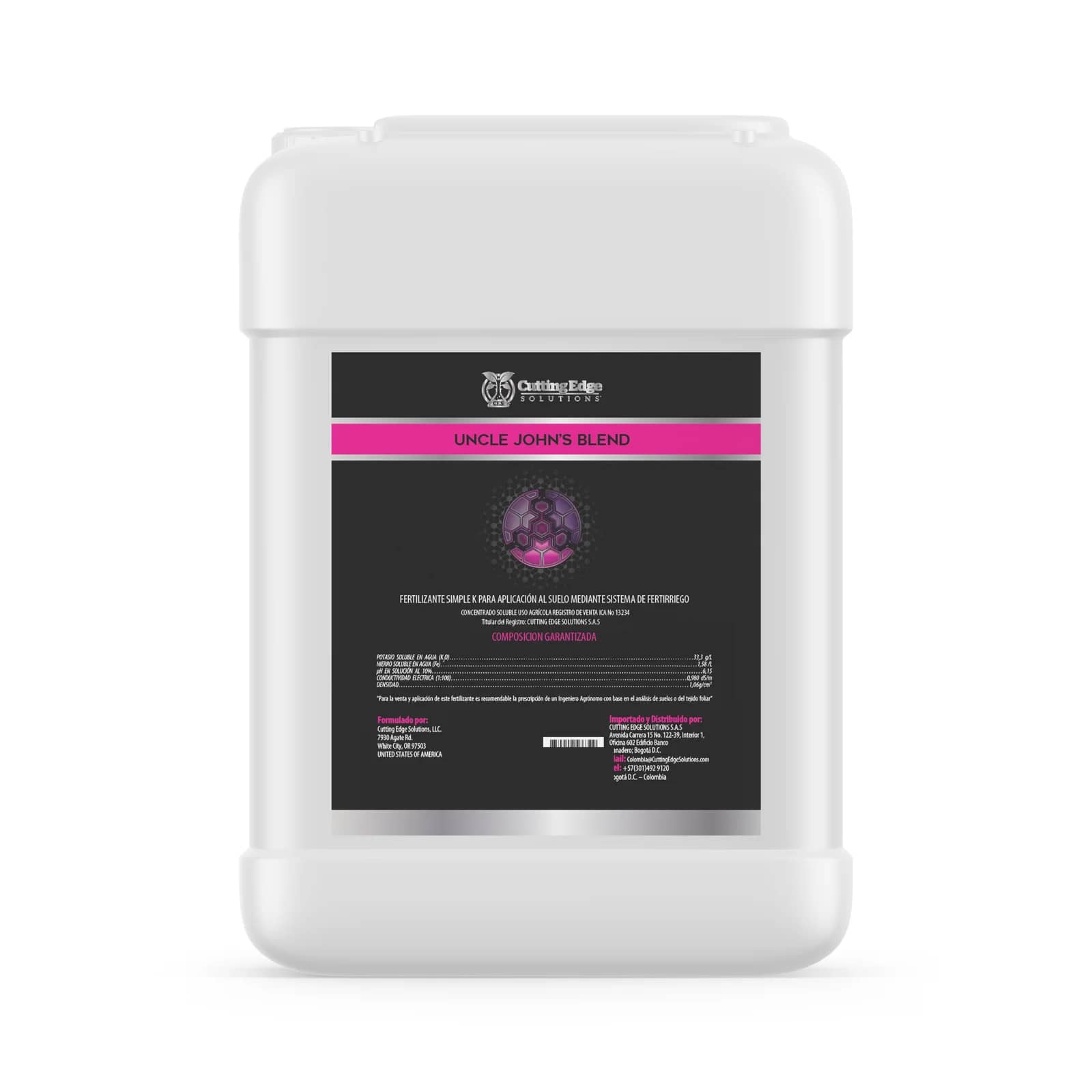 Uncle John’s Blend 2.5 galones | Fertilizante potásico con hierro