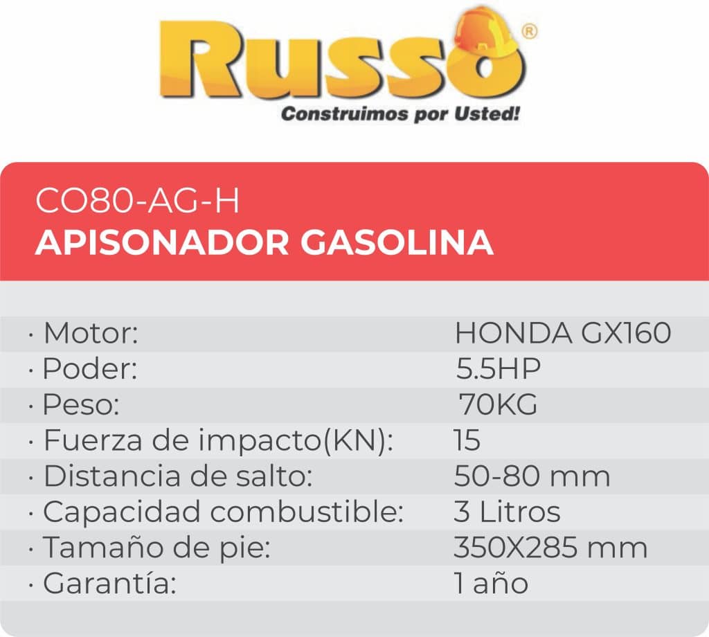 Apisonador Honda GX160