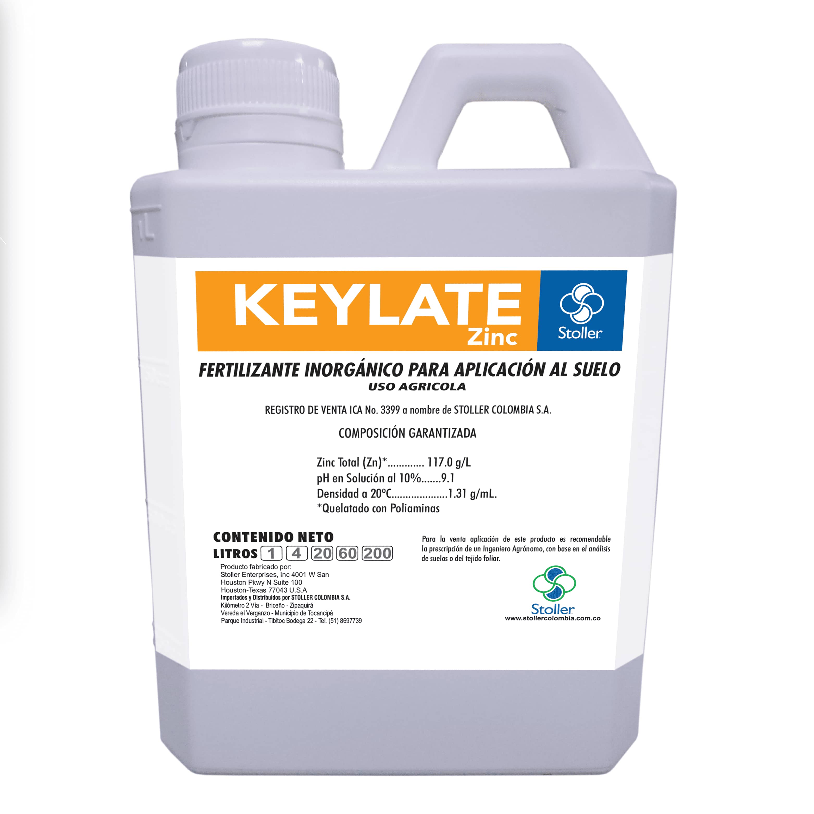 Zinc foliar KEYLATE 1L | Fertilizante quelatado con poliaminas