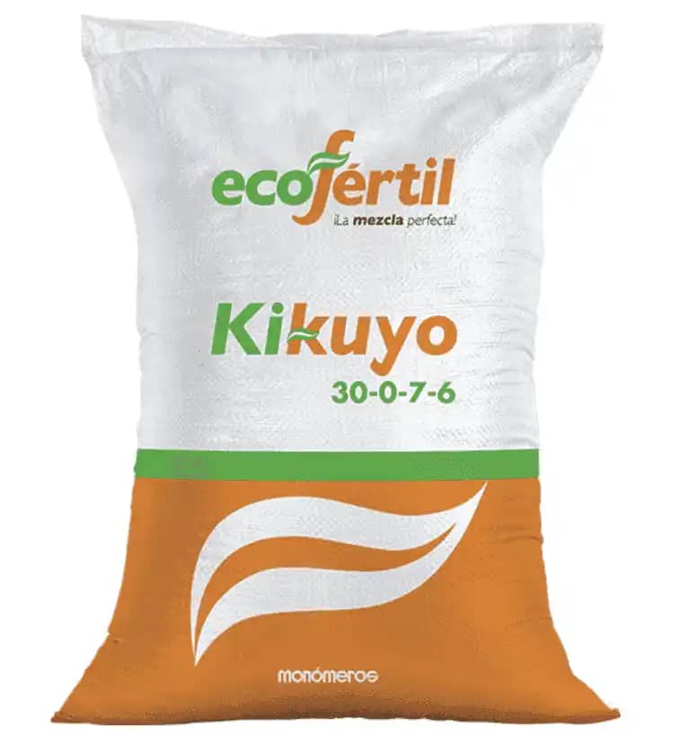 Fertilizante Kikuyo 30-0-7-6 x 50 Kg - Ecofértil