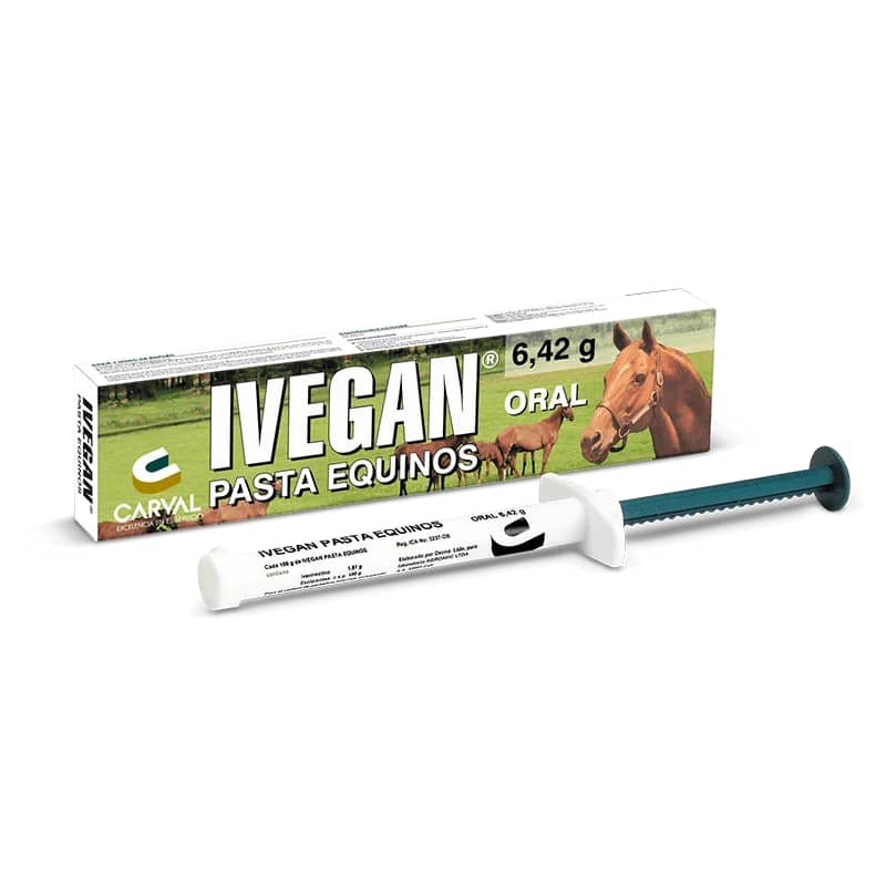 Pasta Equinos Ivegan 6,42 g – Antiparasitario oral para caballos