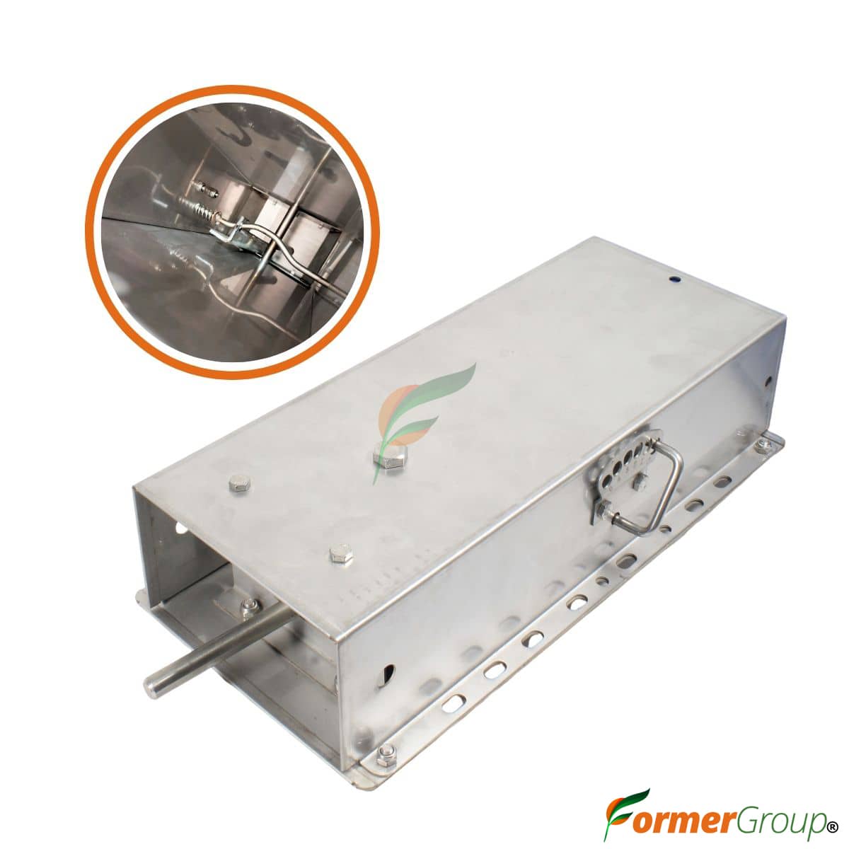 Dispensador Alimento Cerdas Acero | Jaula Paridera