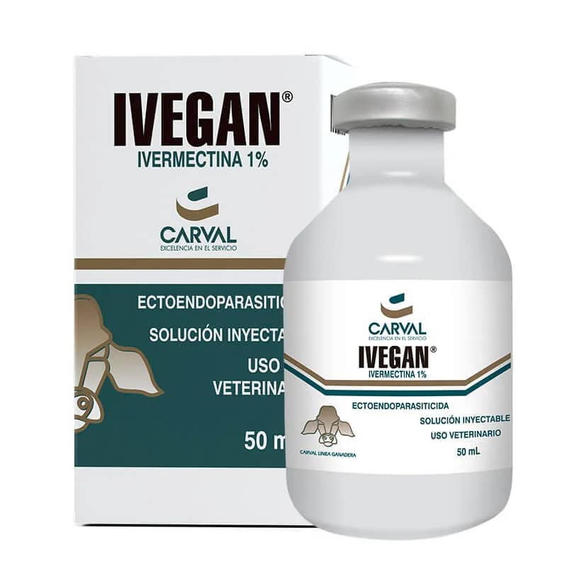 Ivegan Carval 500 ml – Antiparasitario para Bovinos y Porcinos