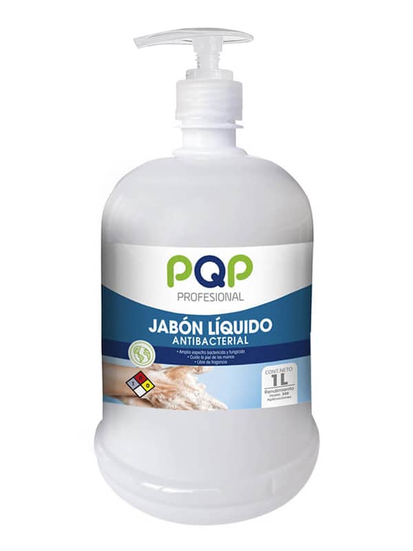 Jabón Antibacterial PQP Pro 1L – Limpieza y protección diaria