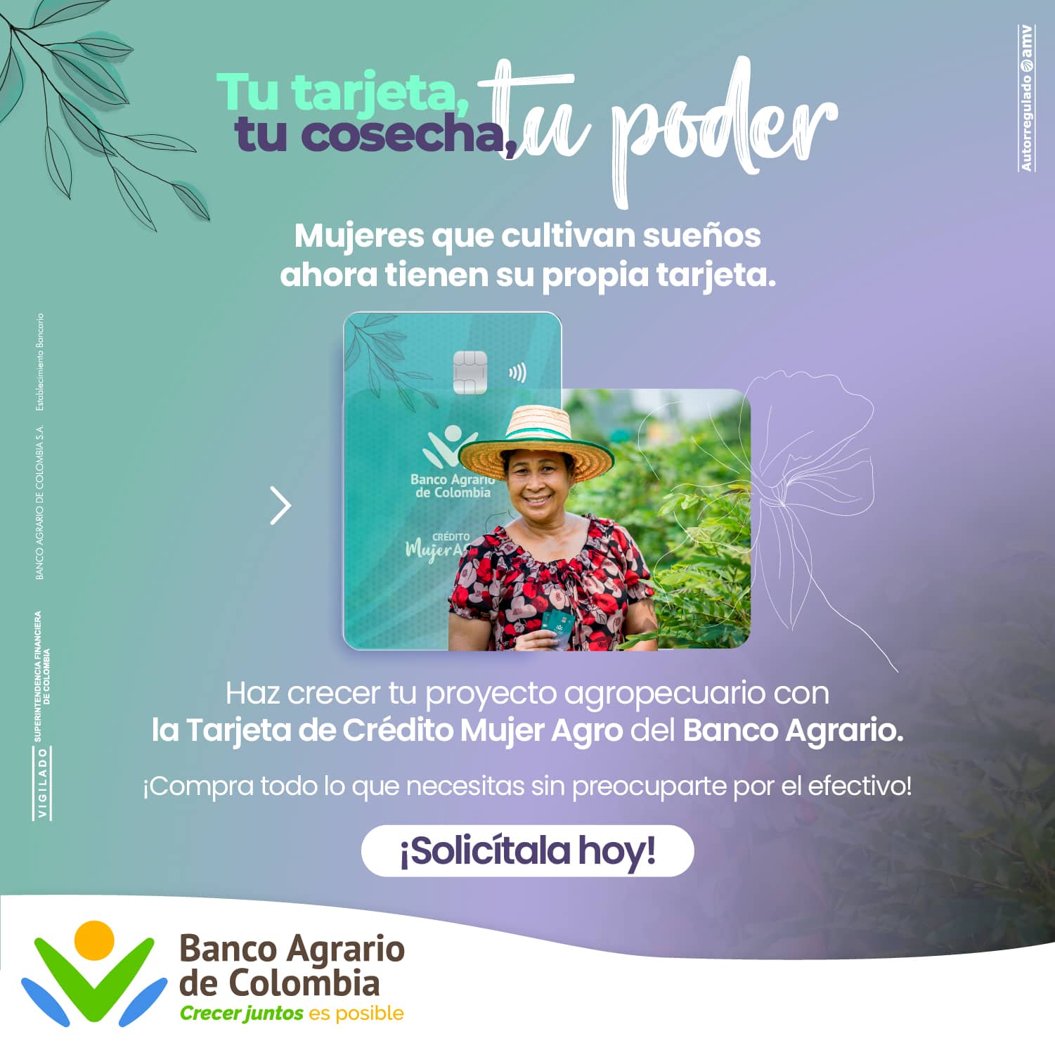 Tarjeta de Crédito Mujer Agro | Banco Agrario