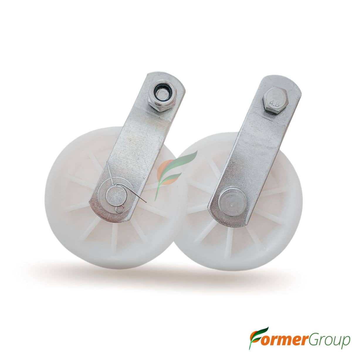 Polea Plástica Grande Blanca x10 para Bebederos Automáticos