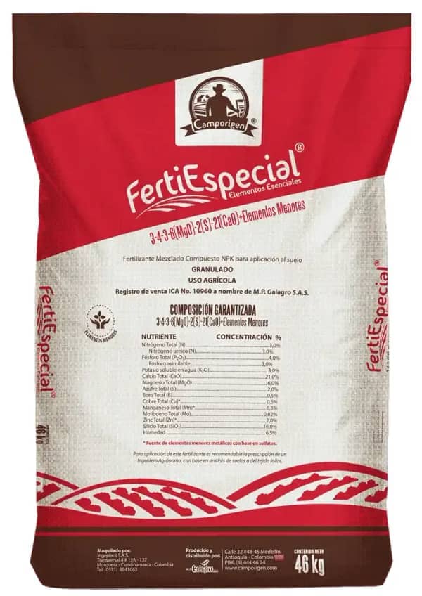 Fertilizante edafico Fertiespecial x 46 kilogramos