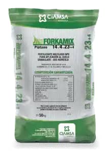Fertilizante para plátano Forkamix 14-4-23-4 x 50 kg- Ciamsa