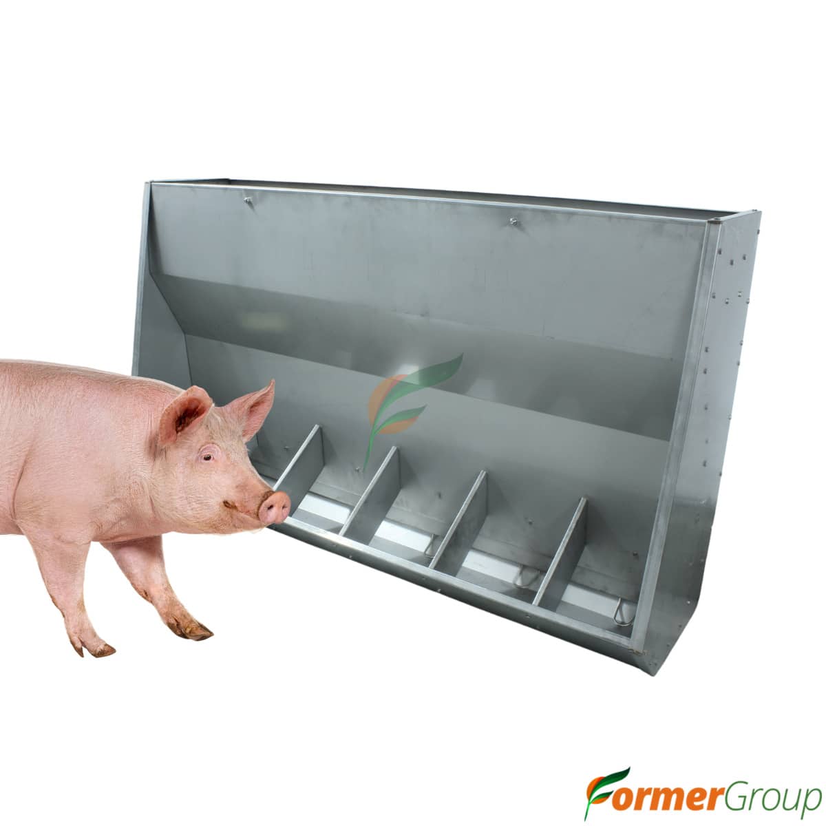 Comedero Automático para Cerdos 6 Puestos Acero Inoxidable