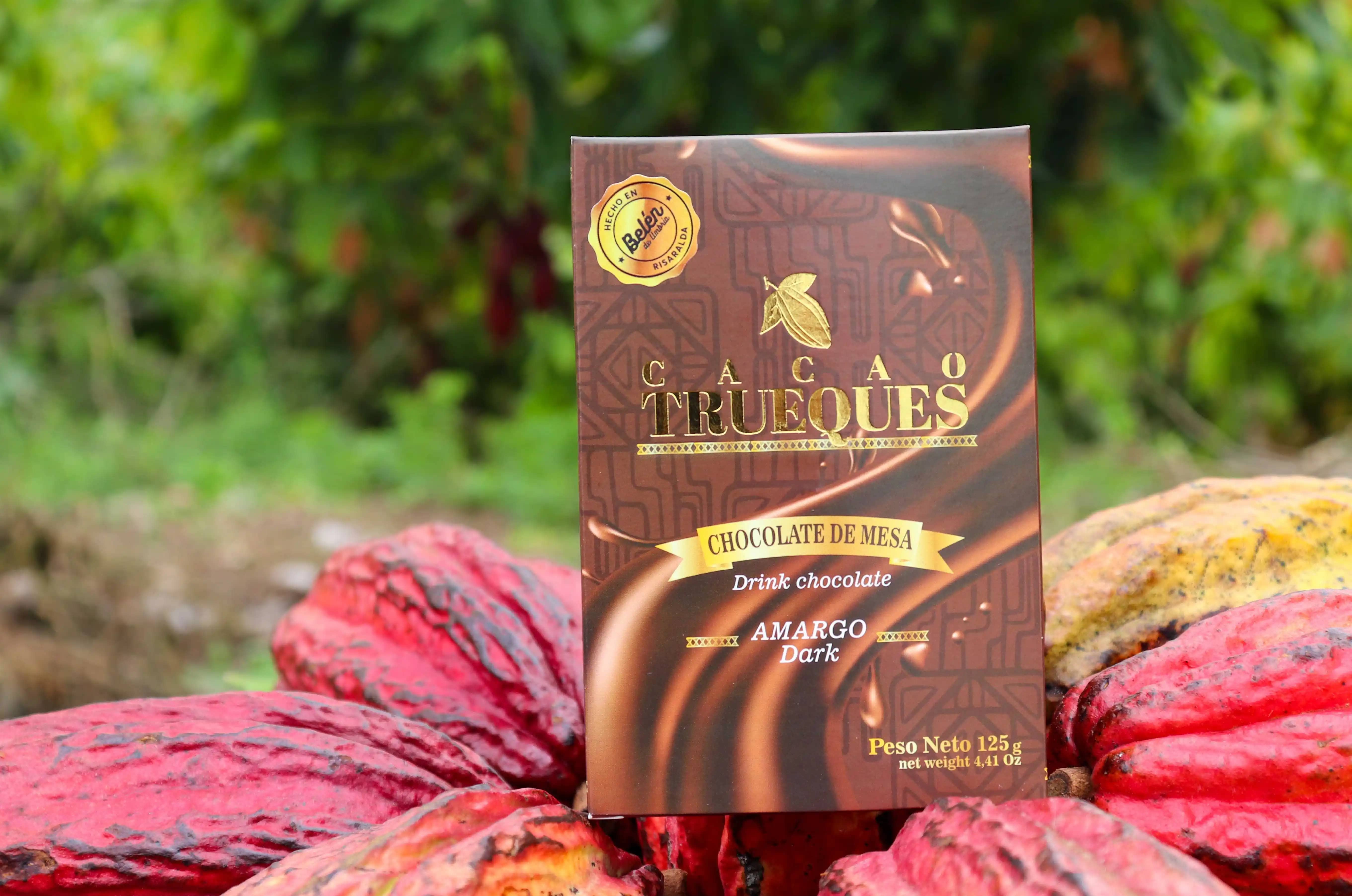 Chocolate de mesa artesanal al 100% Cacao natural