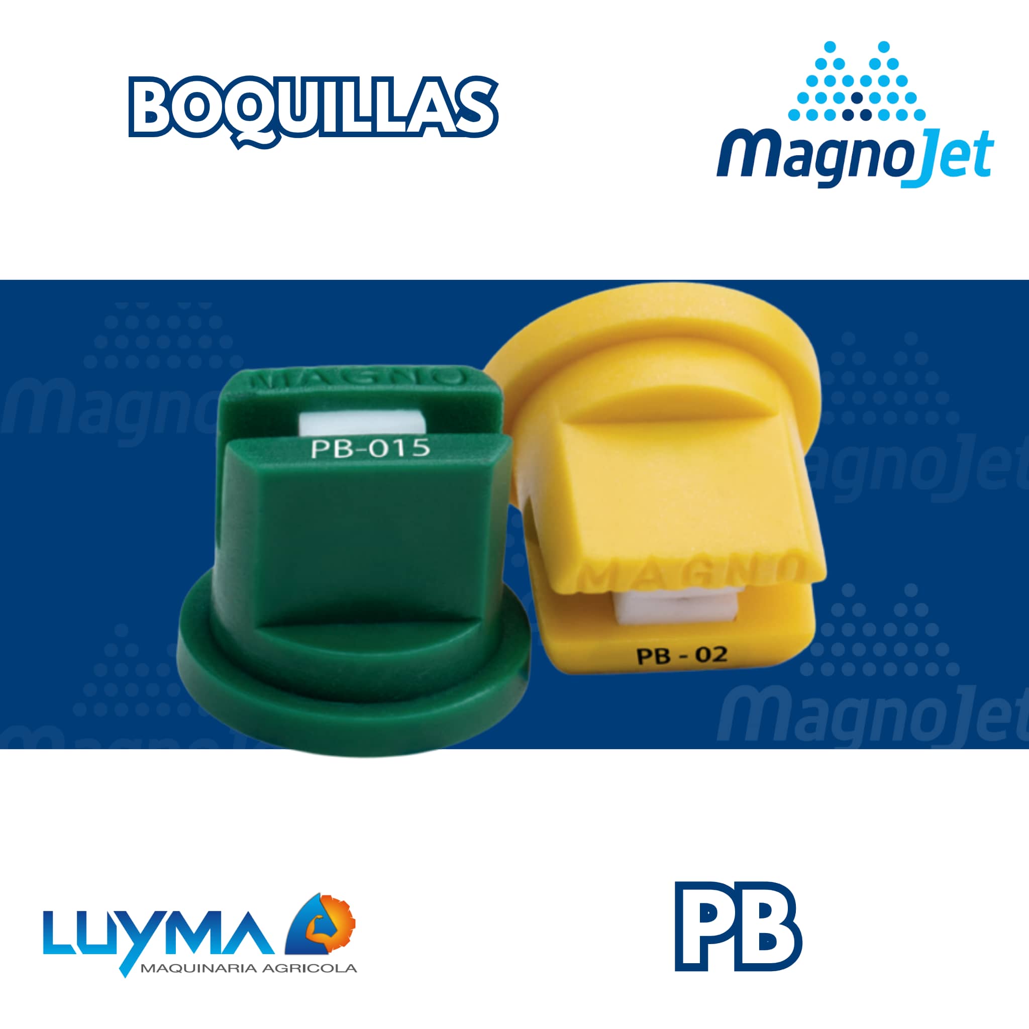 Boquilla Magnojet PB 60° Descentrada | Precisión Lateral