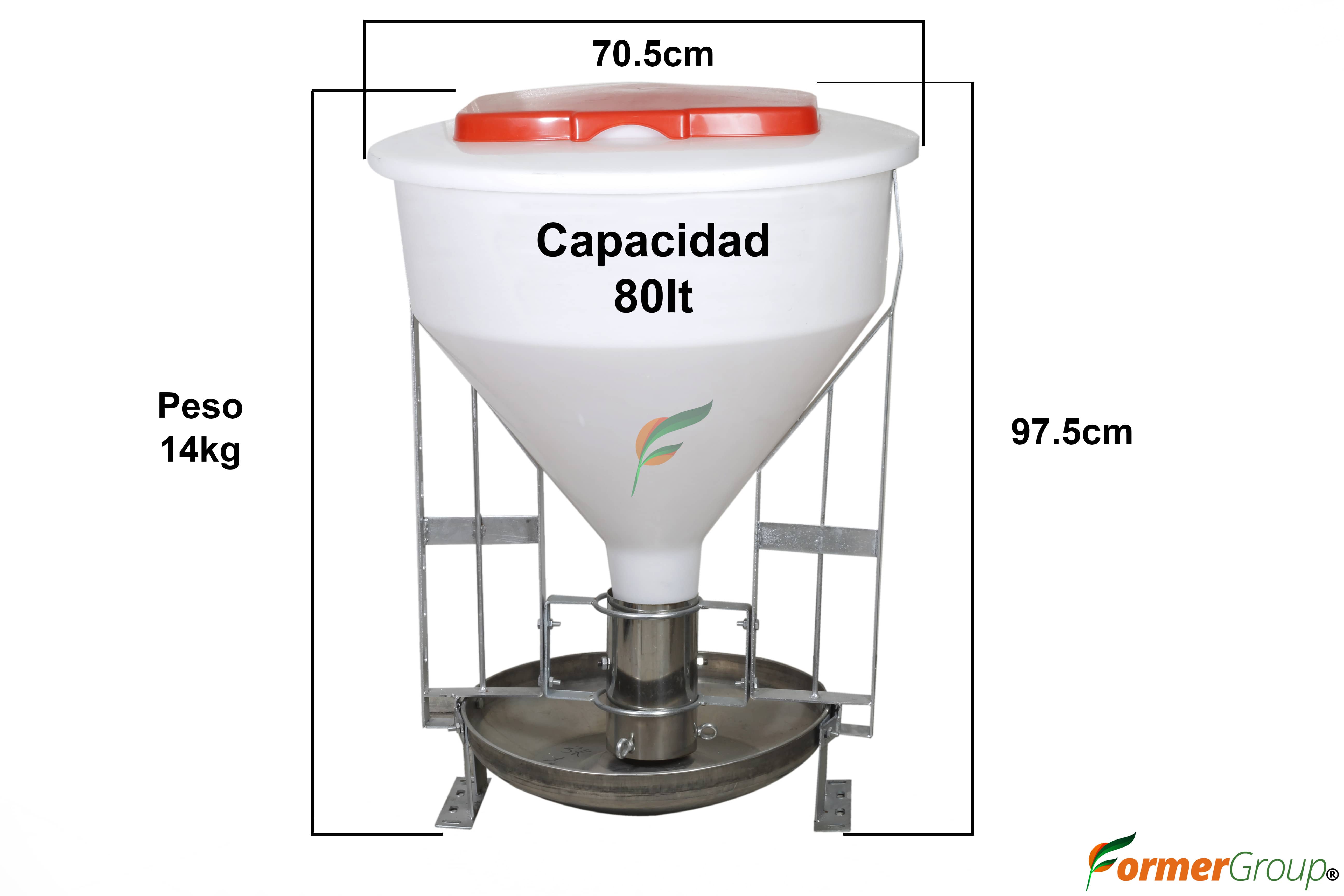 Comedero Automático Tolva 80Lts