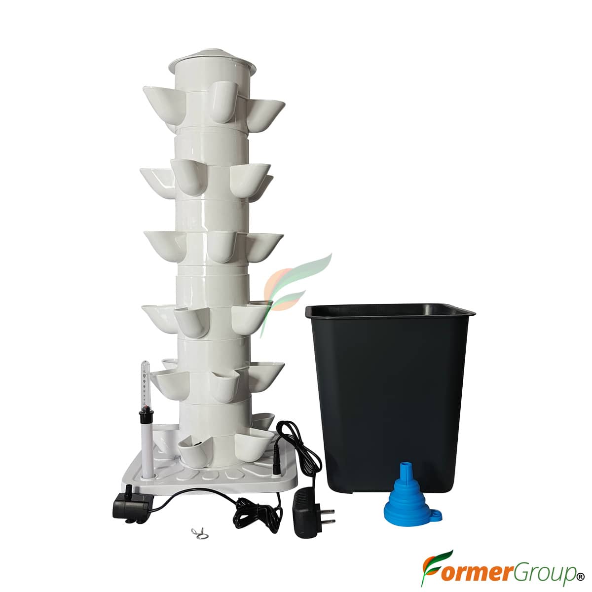 Torre Hidropónica 30 Plantas PVC Cultivo Vertical Croper