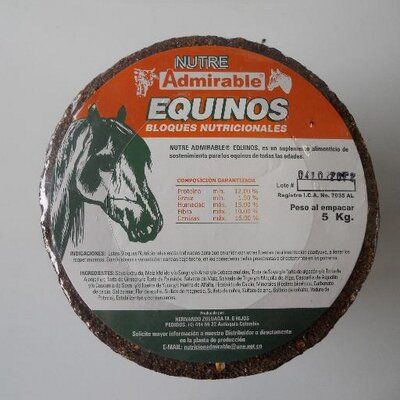 Bloque nutricional equino x 5 kg - Nutre Admirable