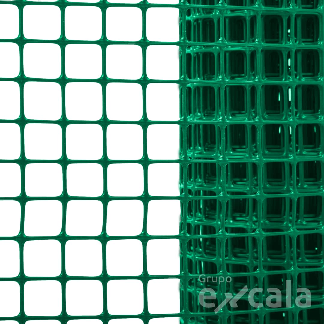 Malla Cuadrada Verde 15x15mm 1.0m x 30m 220g/m | Excala