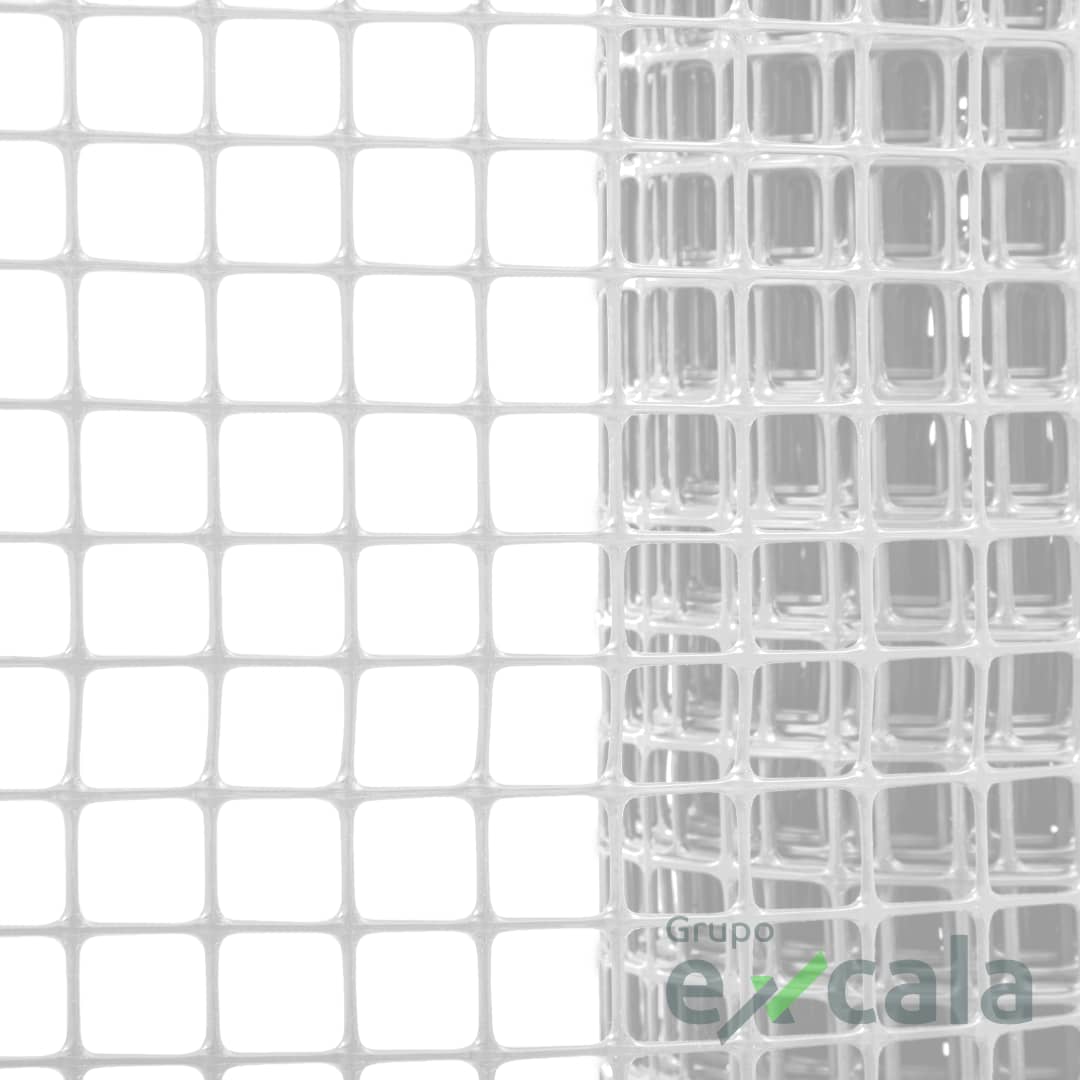 Malla Cuadrada Transparente 15x15mm 1.0m x 30m 220g/m | Excala