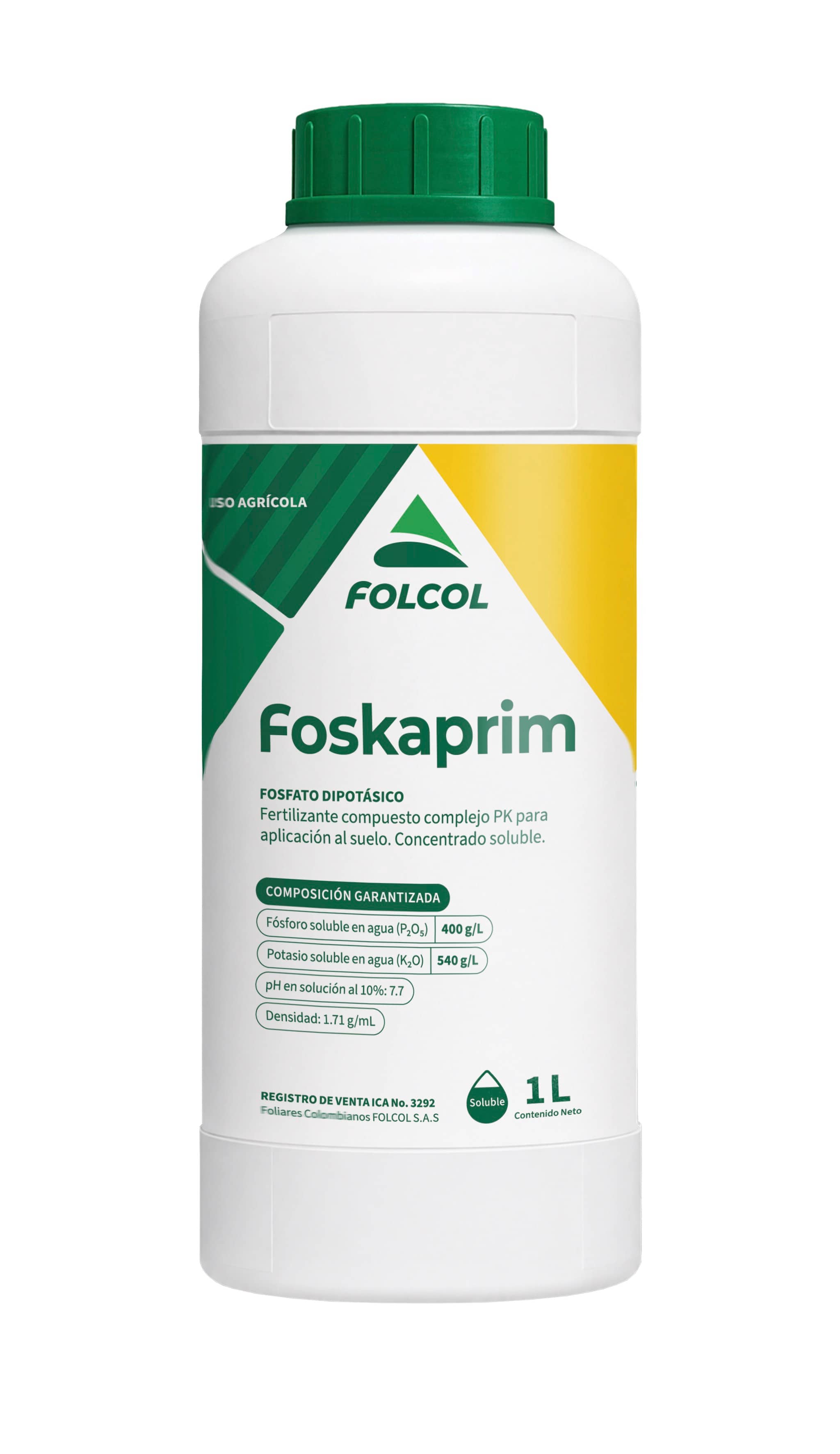 FOSKAPRIM Fertilizante foliar PK 0-40-54 para cultivos