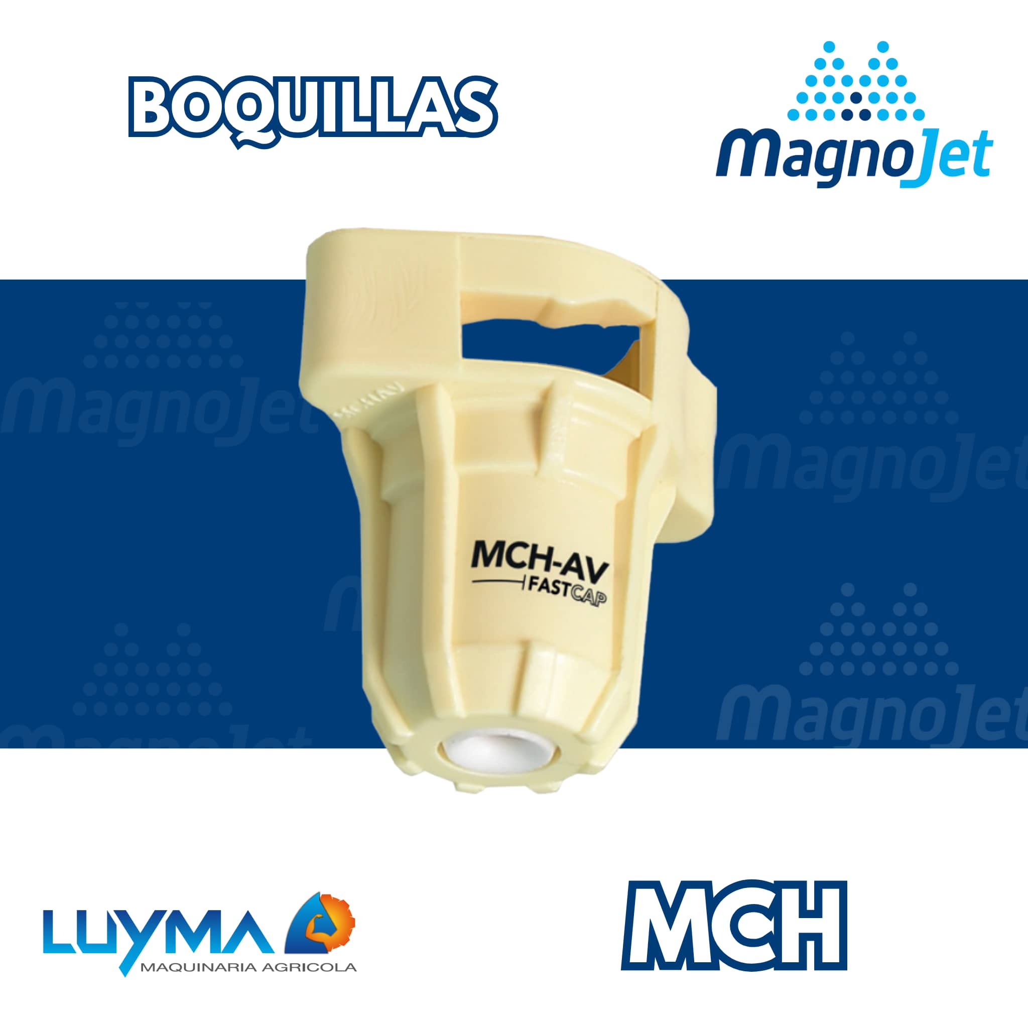 Boquilla Magnojet MCH-AV 120° | Alta Descarga