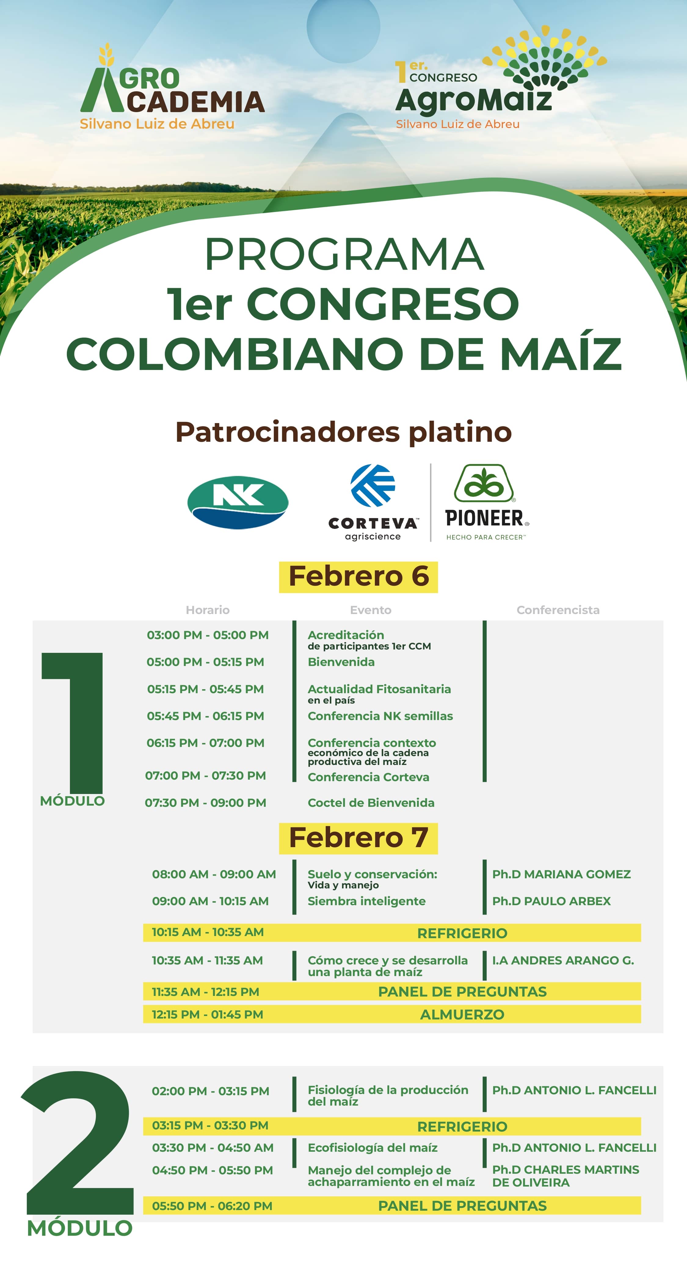 1er Congreso Colombiano de Maíz AGROMAÍZ 2024