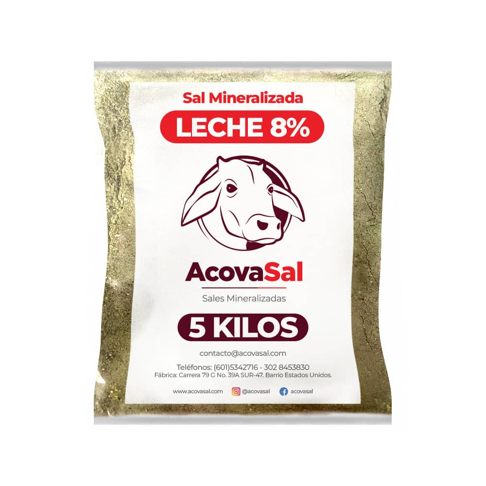 Sal Mineralizada Estandar Leche 8 % x 5 Kg