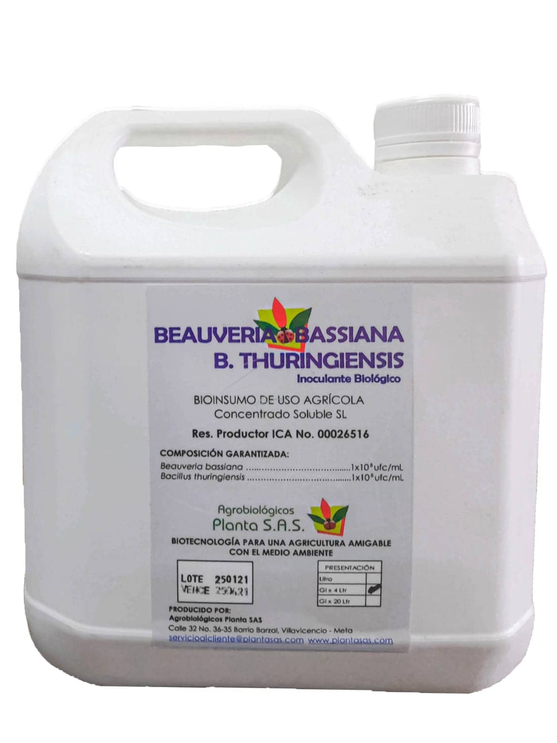 Insecticida Beauveria Bassiana x 1 Lt