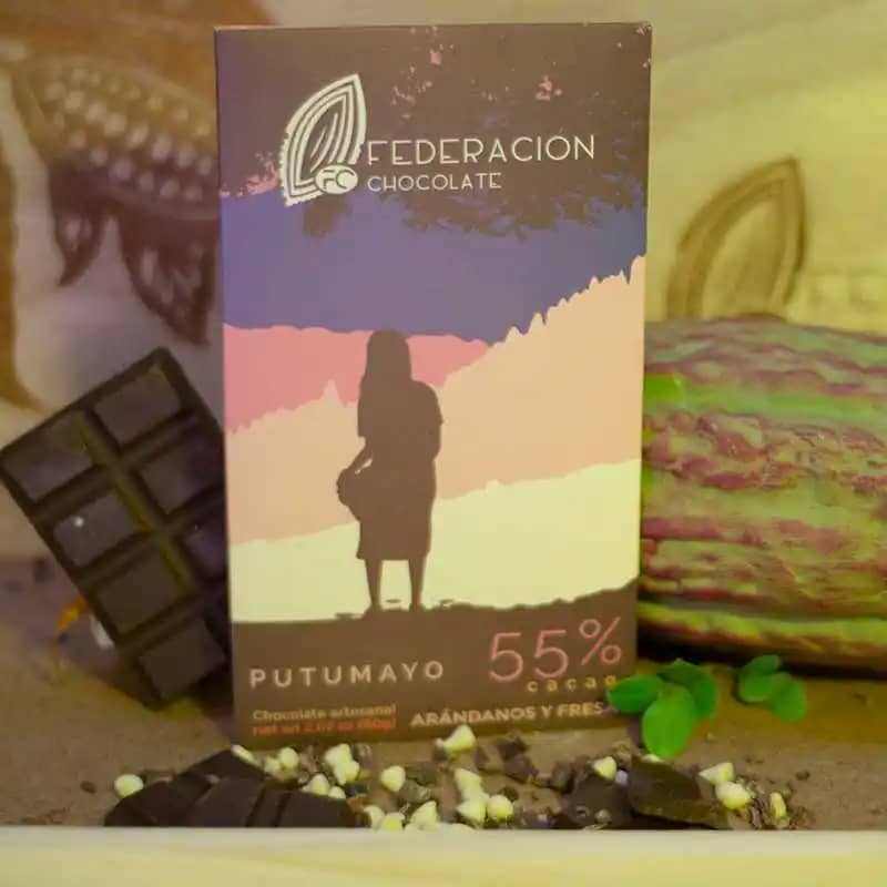 Barra de chocolate Putumayo 55% cacao x 80gr