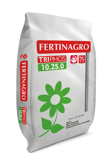 Fertilizante Triphos 10-25 x 50 kg