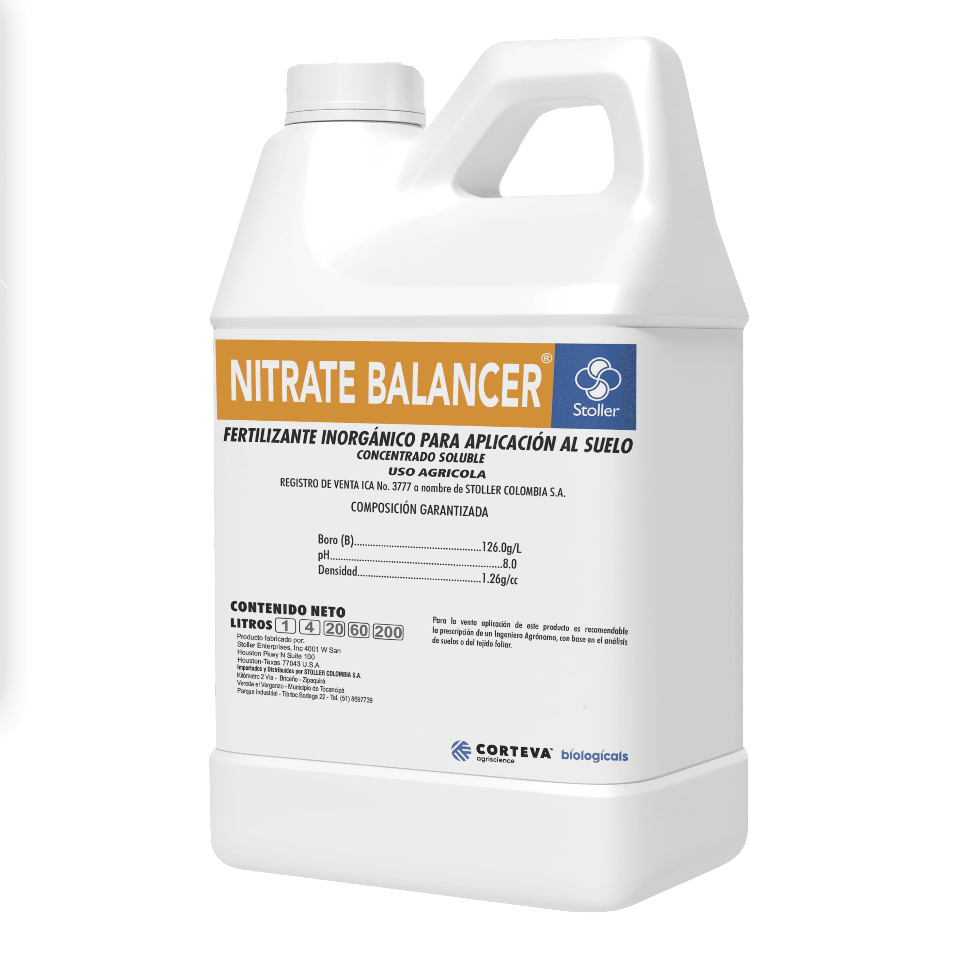 Nitrato Balanceador 1 L Fertilizante foliar con Borón