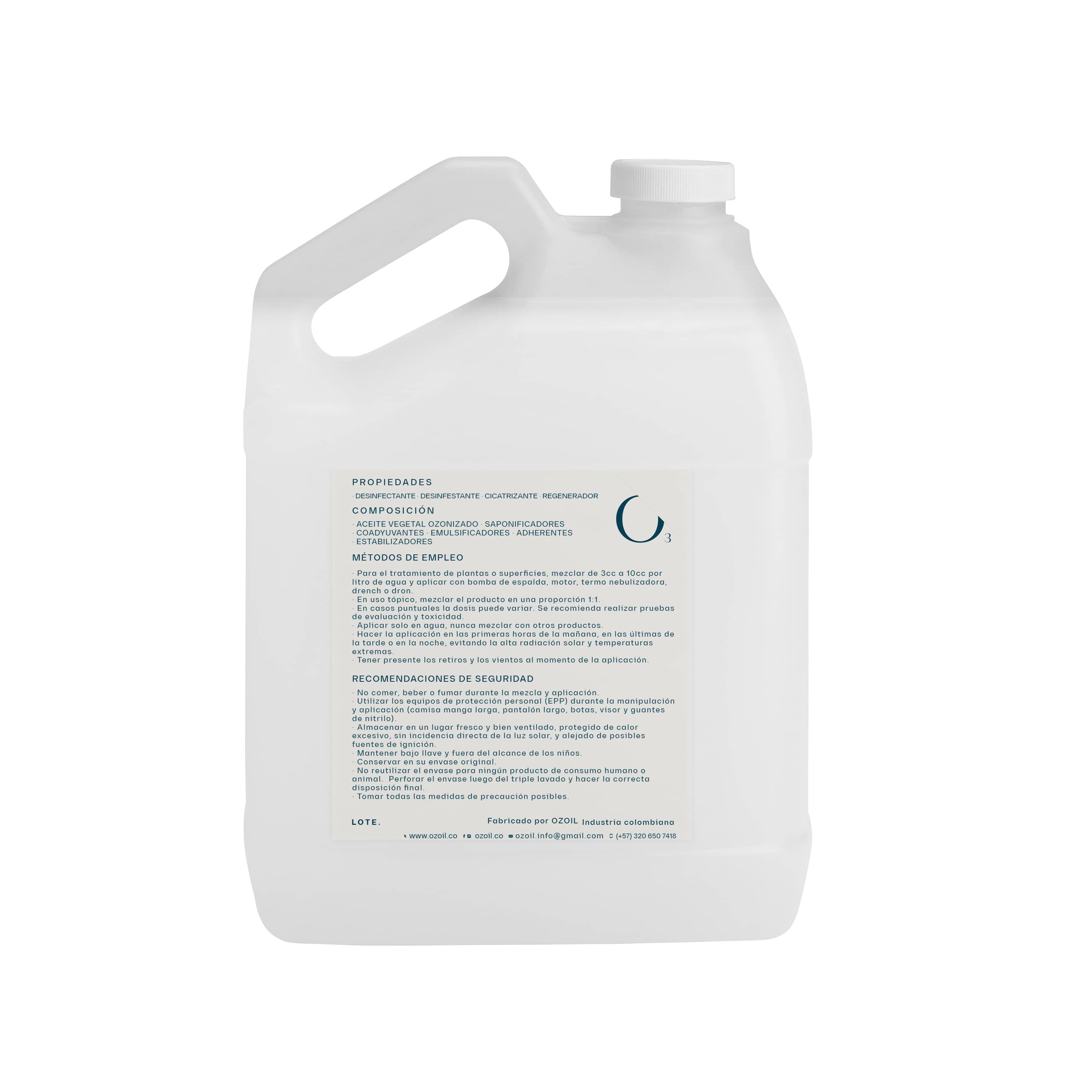 OZOIL Desinfectante Agro con Ozono | Control Natural 4000ml