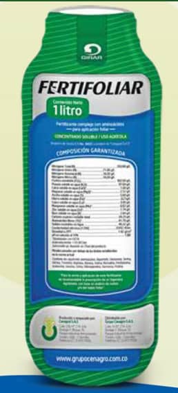 FERTIFOLIAR X LITRO