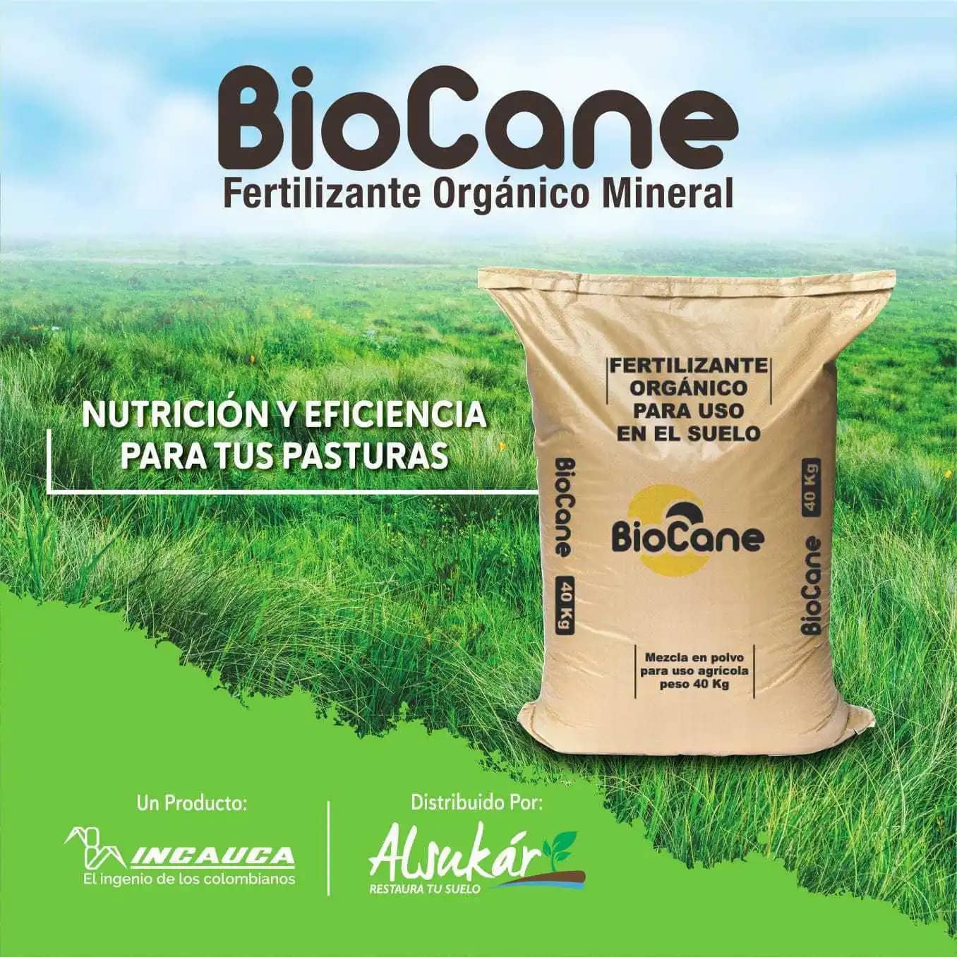 Fertilizante orgánico mineral Biocane
