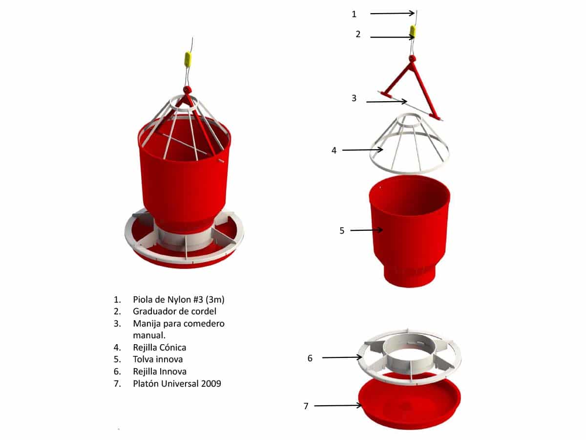 Comedero para Gallinas / Pollos