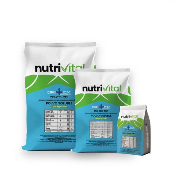 Drippex 20-20-20 | Fertilizante NPK hidrosoluble equilibrado
