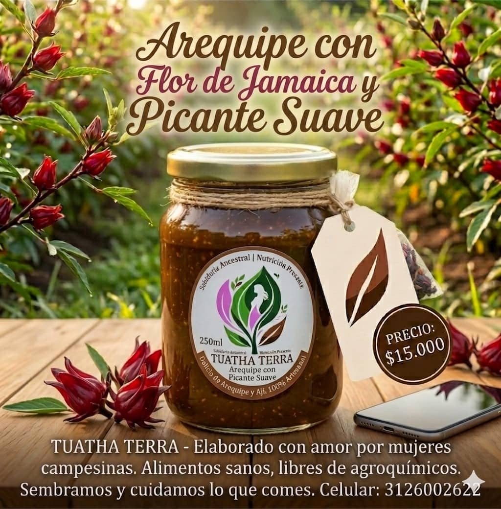 Arequipe con Flor de Jamaica y Chile 250 ml | TUATHA TERRA