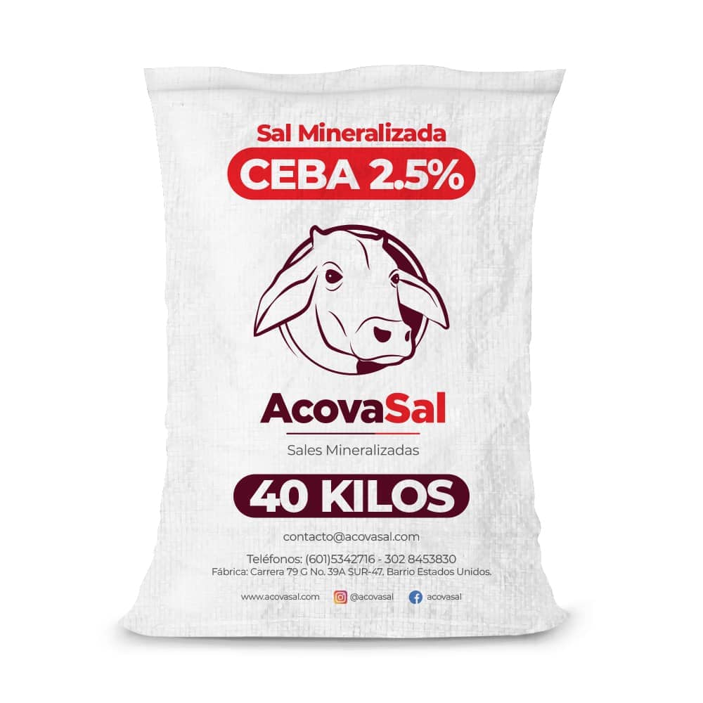 Sal Mineralizada Estandar Ceba 2.5 % x 40 Kg