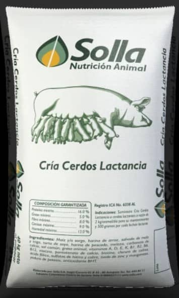 Alimento Cría cerdos Lactancia Pelet x 40 Kg