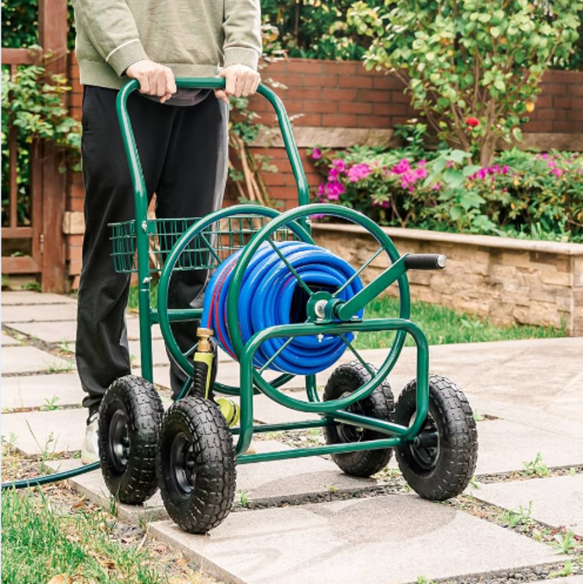 Carrete para Manguera de Jardín