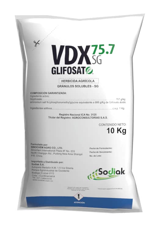 Herbicida VDX 75.7 SG Glifosato x 10 Kg