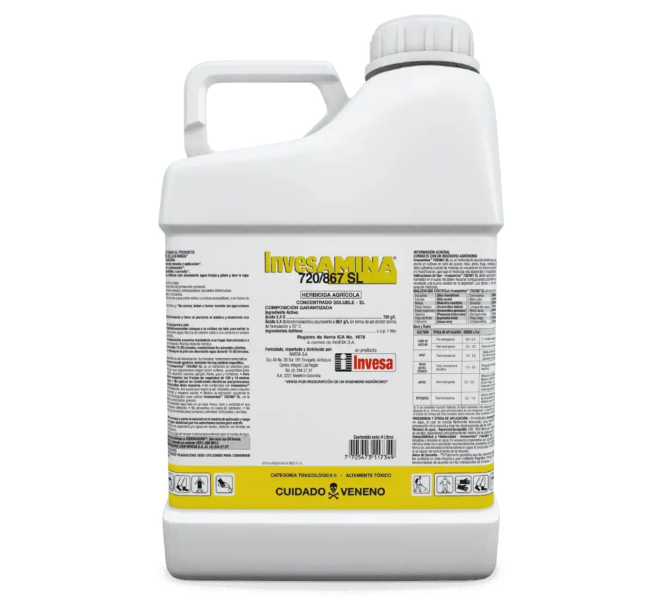 Herbicida Invesamina 720/867 Sl x 4 Lt