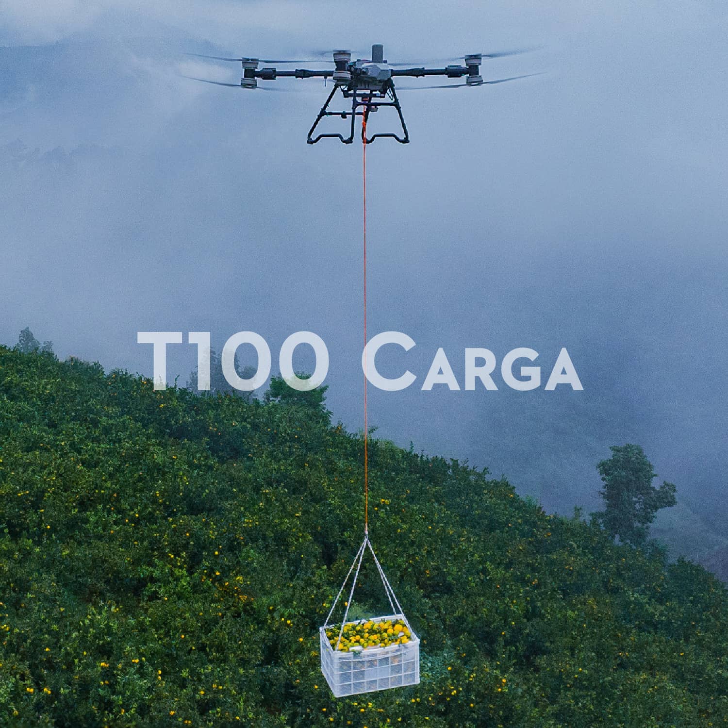 Dron agrícola DJI AGRAS T100 para grandes extensiones