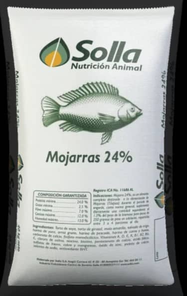 Alimento Mojarra 24% x 40 Kg
