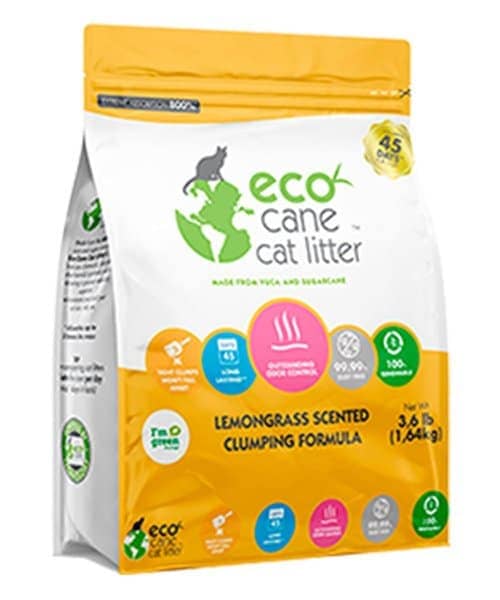 Arena para gato Ecocane Lemongrass x 3,28 Kg