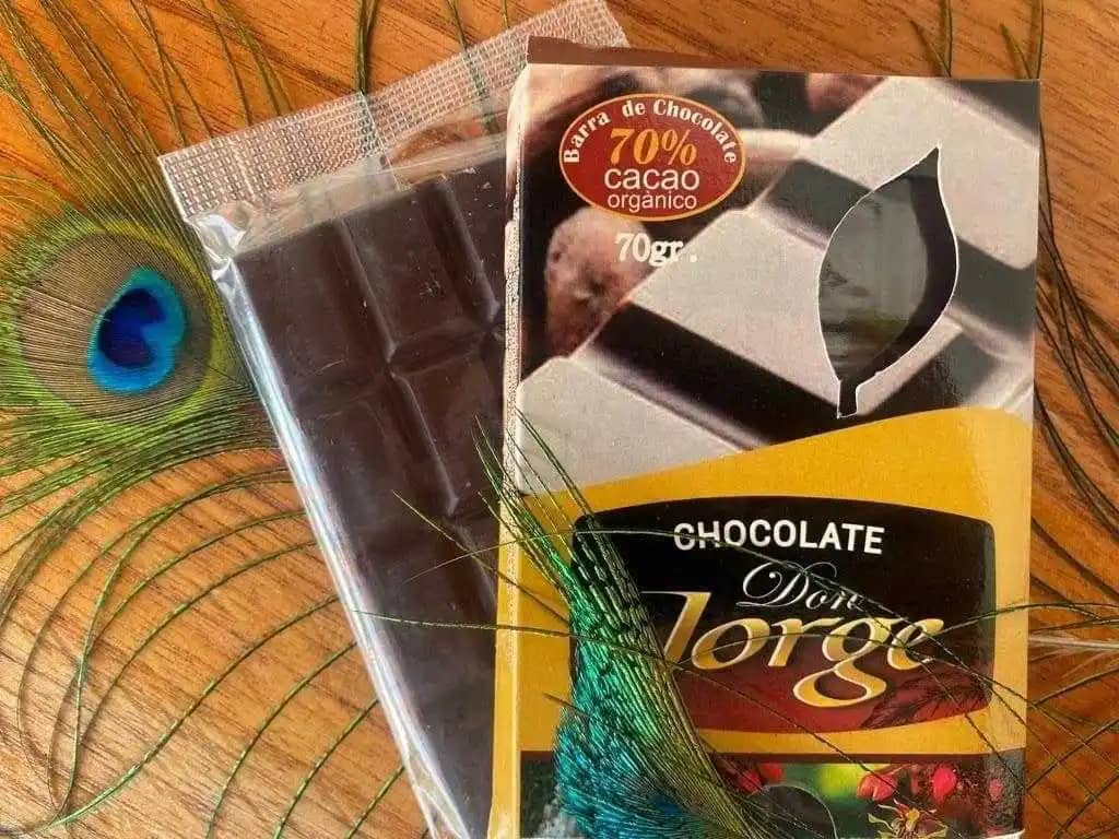 Barra de Chocolate amargo con panela x 70 Gr