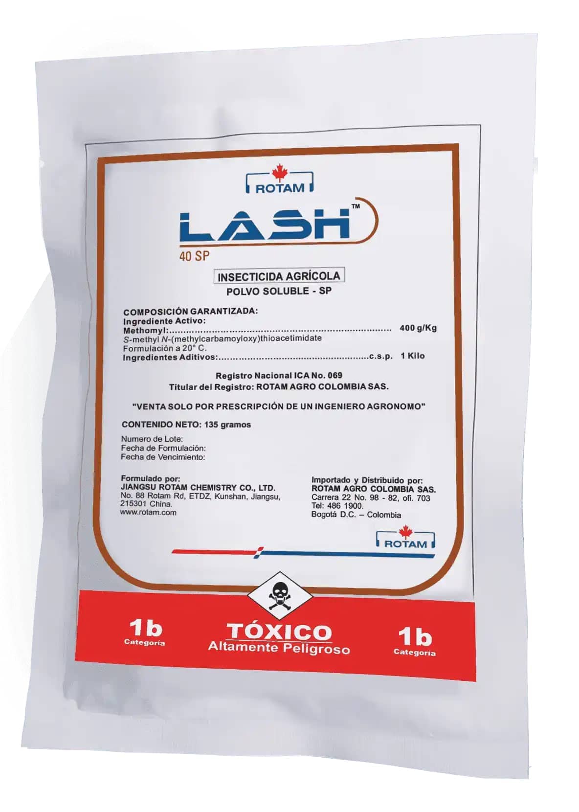 Insecticida Lash 40 SP x 135 Gr - Rotam