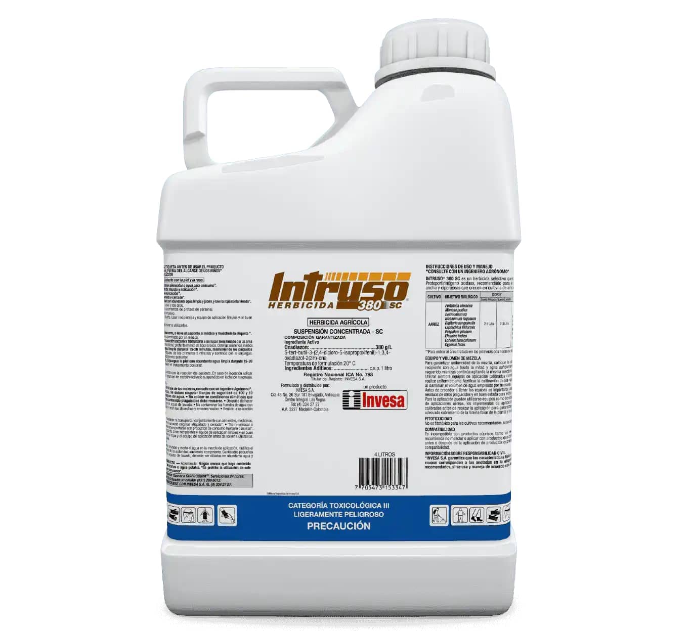Herbicida Intruso 380 Sc x 4 Lt