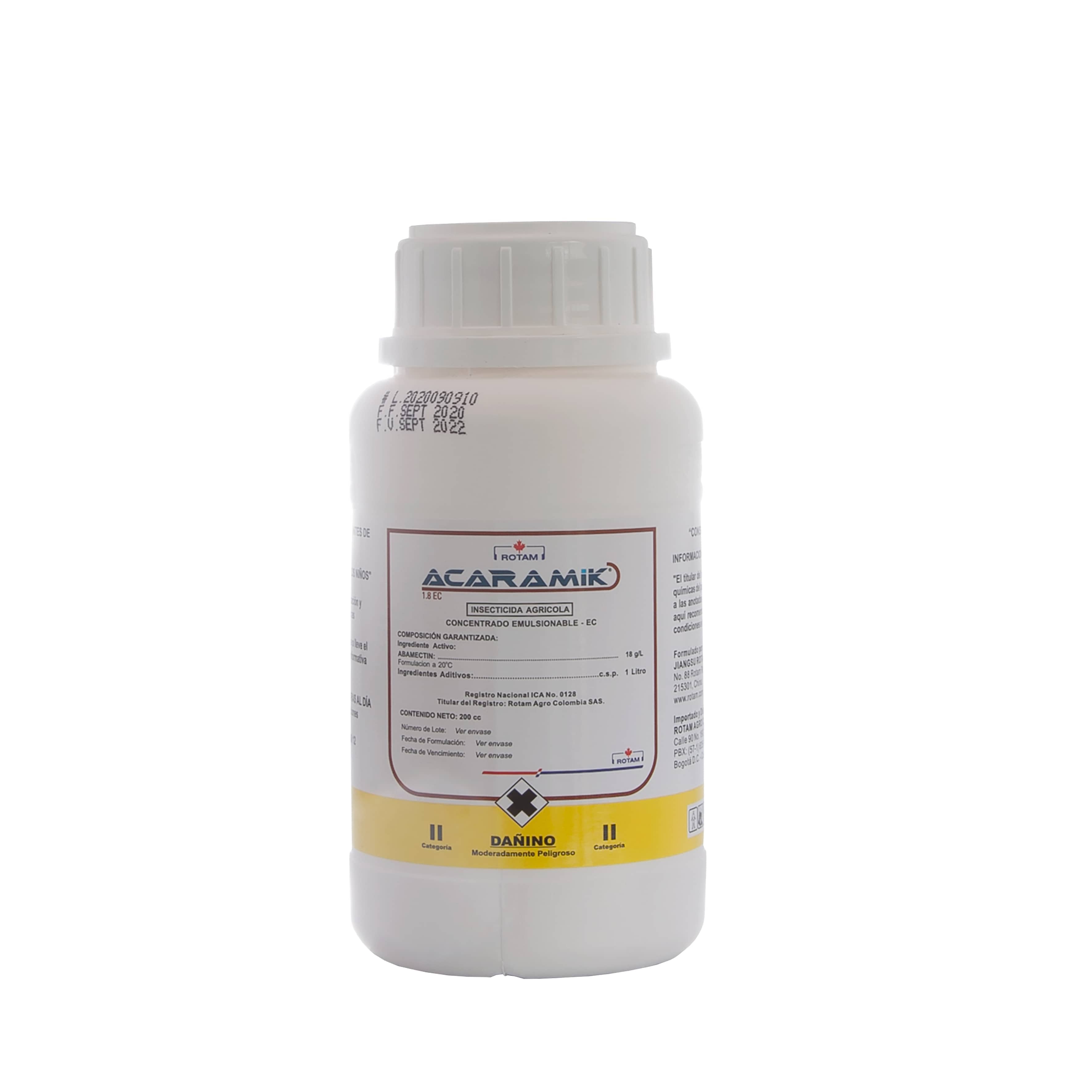 Insecticida Acaramik 1.8 EC x 200 cc - Rotam