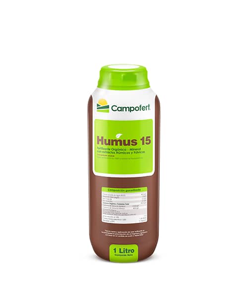 Humus 15 fertilizante líquido orgánico para cultivos