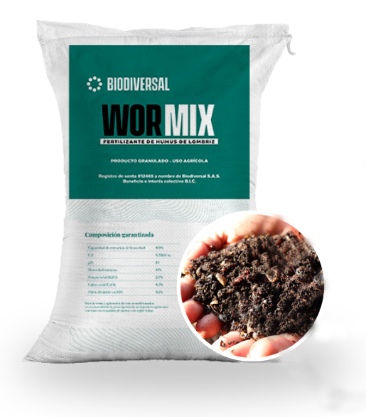 Fertilizante a base de hummus - Wormix x 50 Kg